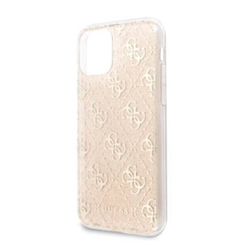 Etui Guess 4G Glitter na iPhone 11 / Xr - złote