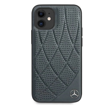 Etui Mercedes Bow Line na iPhone 12 mini - granatowe