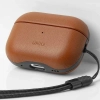 Etui UNIQ Terra Genuine Leather na AirPods Pro 2 - brązowe