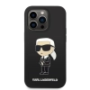 Etui Karl Lagerfeld Silicone Ikonik na iPhone 14 Pro - czarne