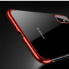 Clear Color case żelowy pokrowiec etui z metaliczną ramką Samsung Galaxy A72 4G niebieski