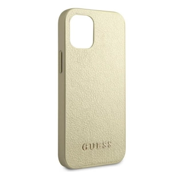 Etui Guess Iridescent na iPhone 12 mini - złote