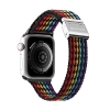 Dux Ducis Strap (Mixture II Version) pasek Apple Watch SE, 9, 8, 7, 6, 5, 4, 3, 2, 1 (41, 40, 38 mm) pleciona opaska bransoleta dark stripes
