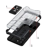 Crystal Ring Case pancerne hybrydowe etui pokrowiec + magnetyczny uchwyt Samsung Galaxy S21+ 5G (S21 Plus 5G) czarny