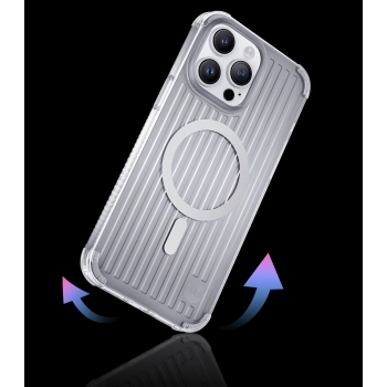 Kingxbar PQY Go Out Series magnetyczne etui iPhone 14 Pro MagSafe czarne