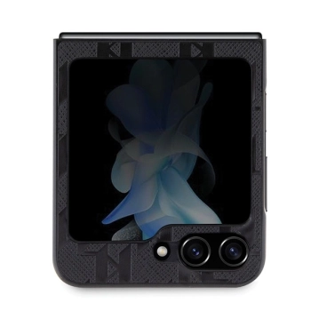 Etui Karl Lagerfeld Saffiano Monogram Choupette Pin na Samsung Galaxy Z Flip 5 - czarne