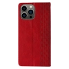 Magnet Strap Case etui Samsung Galaxy S23 pokrowiec z klapką portfel mini smycz podstawka czerwone
