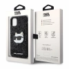 Etui Karl Lagerfeld Glitter Choupette Patch na iPhone 11 / Xr - czarne
