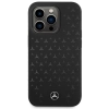 Etui Mercedes Silicone Stars Pattern MagSafe na iPhone 15 Pro Max - czarne