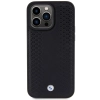 Etui BMW Leather Diamond Pattern na iPhone 15 Pro - czarne