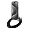 Etui Guess Crossbody Cord 4G Print na iPhone 15 / 14 / 13 - czarne