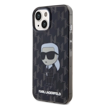 Etui Karl Lagerfeld Monogram Ikonik na iPhone 15 - czarne