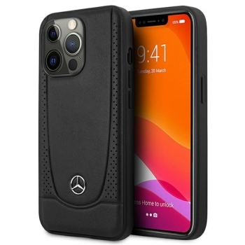 Etui Mercedes Leather Urban do iPhone 15 Pro - czarne