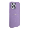 Etui Guess Saffiano MagSafe do iPhone 15 Pro Max - fioletowe