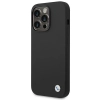 Etui BMW Silicone Metal Logo na iPhone 14 Pro - czarne