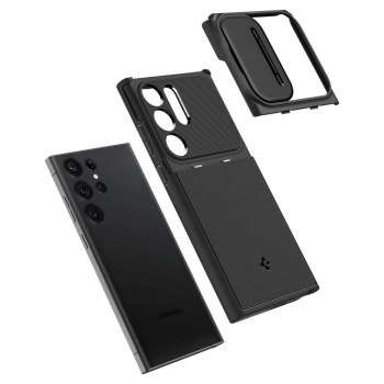 Etui Spigen Optik Armor na Samsung Galaxy S23 Ultra - czarne