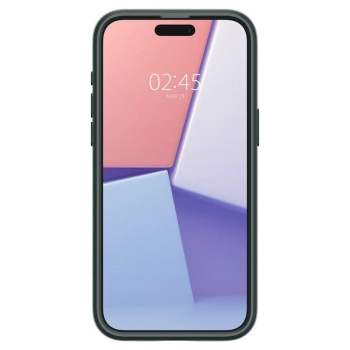 Etui Spigen Optik Armor Mag z MagSafe na iPhone 15 Pro - ciemnozielone