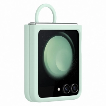 Etui silikonowe z uchwytem do Samsung Galaxy Z Flip 5 - miętowe
