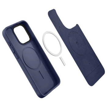 Etui Spigen Cyrill Kajuk Mag z MagSafe na iPhone 15 Pro Max - granatowe