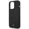 Etui Mercedes Silicone Stars Pattern MagSafe na iPhone 15 Pro Max - czarne