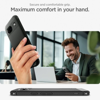 Etui Spigen Rugged Armor na Google Pixel 8A - czarny mat