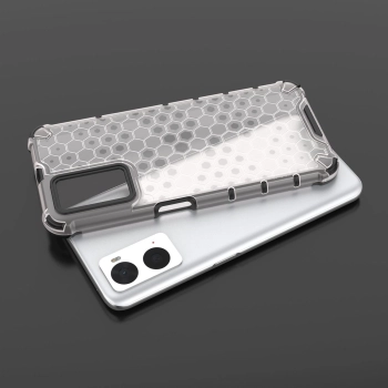 Honeycomb etui pancerny pokrowiec z żelową ramką Oppo A76 / Oppo A36 / Realme 9i czarny