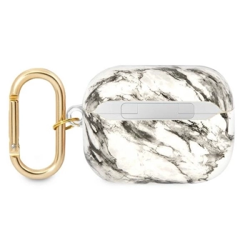 Etui Guess Marble Strap Collection na AirPods Pro - szare