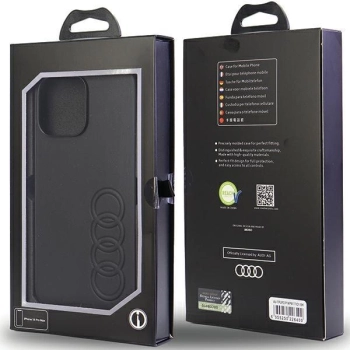 Etui Audi Synthetic Leather na iPhone 14 Pro Max - czarne