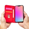 Magnet Card Case etui do iPhone 13 mini pokrowiec portfel na karty kartę podstawka czerwony