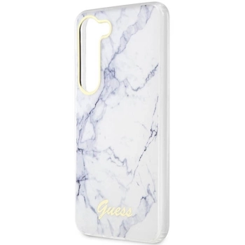Etui Guess Marble Collection na Samsung Galaxy S23 - białe