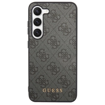 Etui Guess 4G Metal Gold Logo na Samsung Galaxy S23+ - szare