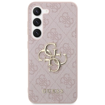 Etui Guess 4G Big Metal Logo na Samsung Galaxy S23 - różowe