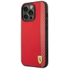 Etui Ferrari Carbon na iPhone 14 Pro - czerwone