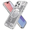Etui Spigen Ultra Hybrid Mag z MagSafe na iPhone 15 Pro Max - białe (wzór Zero One)