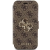 Etui Guess 4G Metal Logo na iPhone 15 / 14 / 13 - brązowe