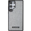 Etui Karl Lagerfeld Rhinestone Metal Logo na Samsung Galaxy S24 Ultra - srebrne