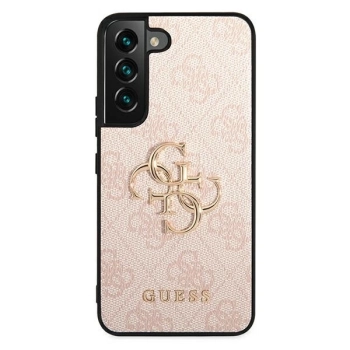 Etui Guess 4G Big Metal Logo na Samsung Galaxy S22 - różowe