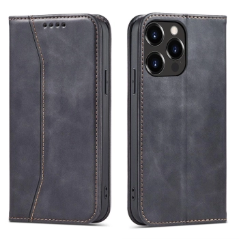 Magnet Fancy Case etui iPhone 14 Plus pokrowiec z klapką portfel podstawka czarne