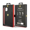 Etui Ferrari Leather Stamp Sides na iPhone 14 Plus - czarne