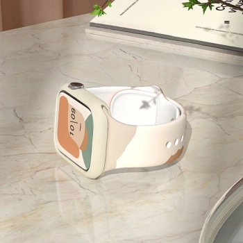 Strap Moro opaska do Apple Watch Ultra / 9 / 8 / 7 / 6 / SE / 5 / 4 / 3 / 2 (49mm / 45mm / 44mm / 42mm) silikonowy pasek bransoletka do zegarka wzór 5