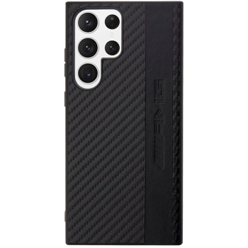 Etui AMG Carbon Stripe&Embossed na Samsung Galaxy S23 Ultra - czarne