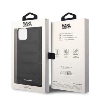 Etui Karl Lagerfeld Puffy Elongated Logo na iPhone 14 - czarne