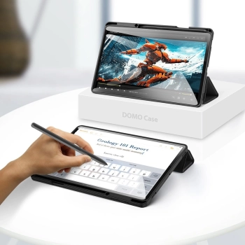 DUX DUCIS Domo składany pokrowiec etui na tablet z funkcją Smart Sleep podstawka Samsung Galaxy Tab S7 FE / Tab S7+ (S7 Plus) / Tab S8+ (S8 Plus) czar