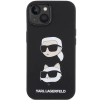 Etui Karl Lagerfeld Silicone Karl&Choupette Head na iPhone 15 - czarne