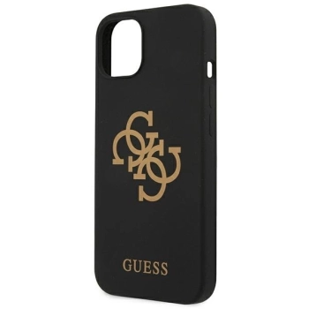Etui Guess Silicone 4G Logo na iPhone 13 - czarne