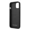 Etui Mercedes Leather Perforated Area na iPhone 13 mini - czarne