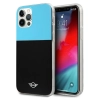 Etui Mini Morris Color Block na iPhone 12 / iPhone 12 Pro - niebieskie