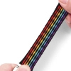 Dux Ducis Strap (Mixture II Version) pasek Apple Watch SE, 9, 8, 7, 6, 5, 4, 3, 2, 1 (41, 40, 38 mm) pleciona opaska bransoleta dark stripes