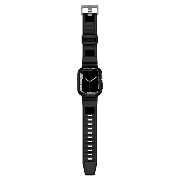 Etui z paskiem Spigen Rugged Armor Pro na Apple Watch 4/5/6/7/8/SE (40/41 mm) - czarne
