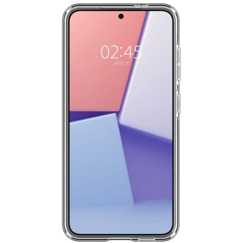 Etui Spigen Crystal Hybrid OneTap Ring z MagSafe na Samsung Galaxy S24 - przezroczysto-białe